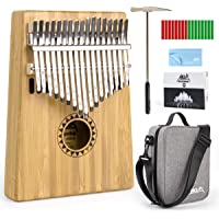 AKLOT Kalimba 17 Teclas Pulgar Piano Marimbas Madera Maciza de bambú Instrumento africano Mbira Profesional Finger Piano…
